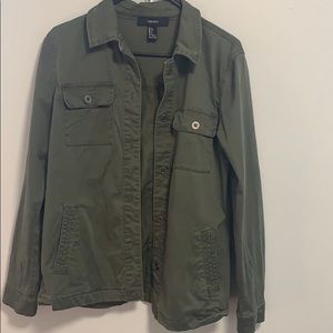 Forever 21 Olive Utility Jacket